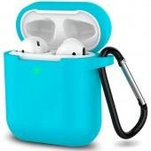 Чехол U-Like Silicone Protective Case For Airpods Cyan