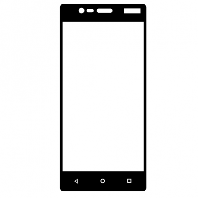 Захисне скло для NOKIA 2 Full Glue (0.3 мм, 2.5D, чорне)-2