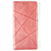 Чехол-книжка Lines Leather for Xiaomi Redmi Note 12S Pink