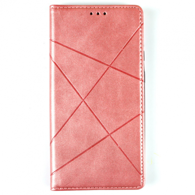 Чехол-книжка Lines Leather for Xiaomi Redmi Note 12S Pink