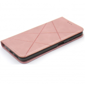 Чехол-книжка Lines Leather for Xiaomi Redmi Note 12S Pink