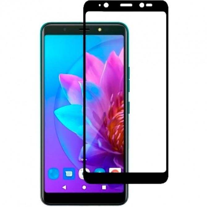 Захисне скло для TECNO POP 4 Full Glue (0.3 мм, 2.5D, чорне)