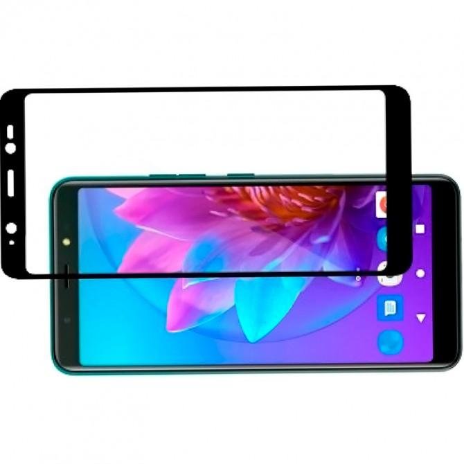 Захисне скло для TECNO POP 4 Full Glue (0.3 мм, 2.5D, чорне)-1