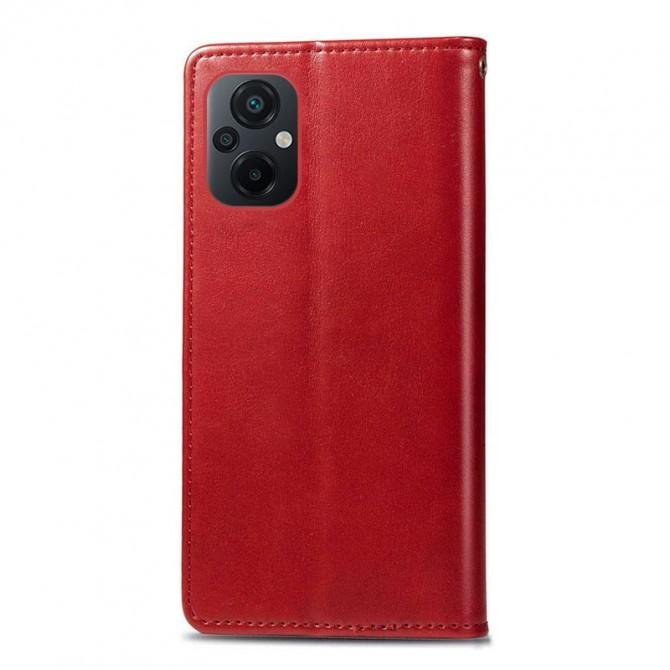 Чехол-книжка GETMAN Gallant for Xiaomi Poco M5 Red-1