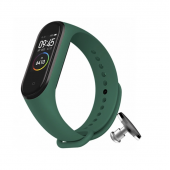 Ремешок для браслета Mi Band 3/4 (Silicon) Green