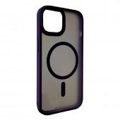 Чехол Pjur with Magsafe for iPhone 15 Dark Purple