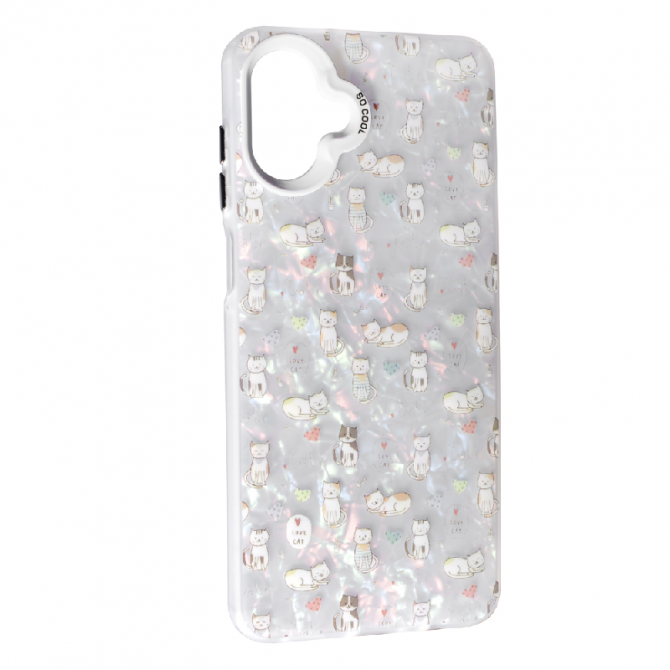 Накладка PC Soft Milk для Samsung A07/A08 Love Cat