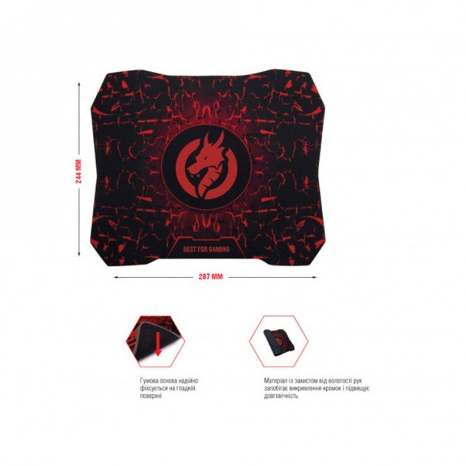 Mouse Piko FX72 + Mousepad FX72P black-1