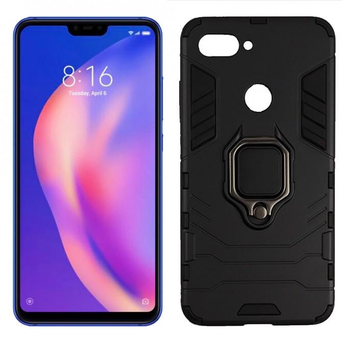 Чохол HONOR Hard Defence Series для Xiaomi Mi8 Lite Black (з тримачем)