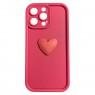 Чехол 3D Heart series for iPhone 13 Pro Max Red