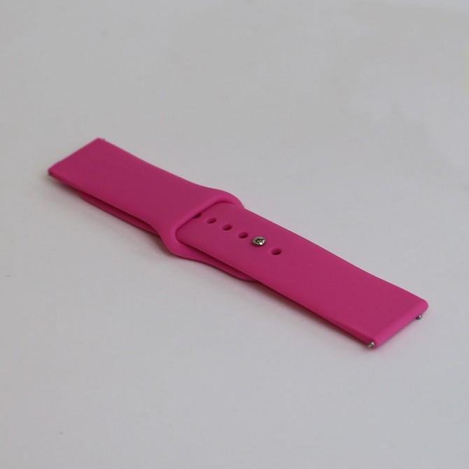 Ремешок универсальный силиконовый Semi-twill 22mm Малиновый