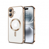 Силиконовый чехол SHINING with MagSafe для iPhone 16 Золотой Силиконовый чехол SHINING with MagSafe для iPhone 16 Золотой