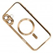 Силиконовый чехол SHINING with MagSafe для iPhone 16 Золотой Силиконовый чехол SHINING with MagSafe для iPhone 16 Золотой