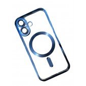 Силиконовый чехол SHINING with MagSafe для iPhone 16 Синий Силиконовый чехол SHINING with MagSafe для iPhone 16 Синий