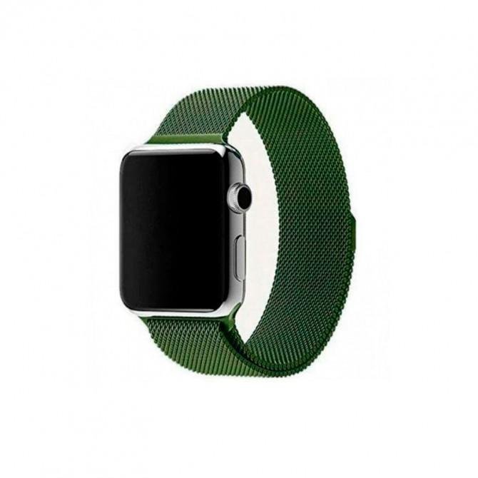Ремешок для Apple Watch 42/44mm Steel Milanese Loop Khaki