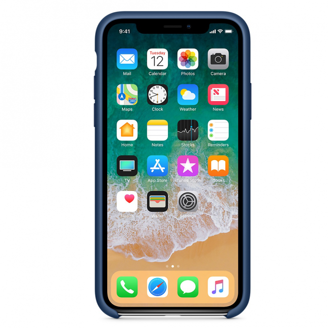Чехол Soft Case для iPhone X Blue Cobalt-1