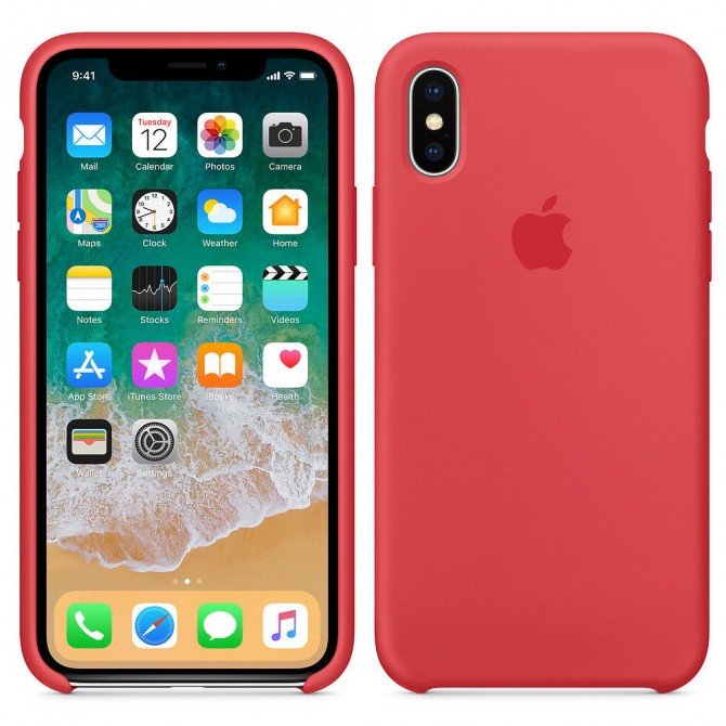 Original Soft Case iPhone X Red Raspberry