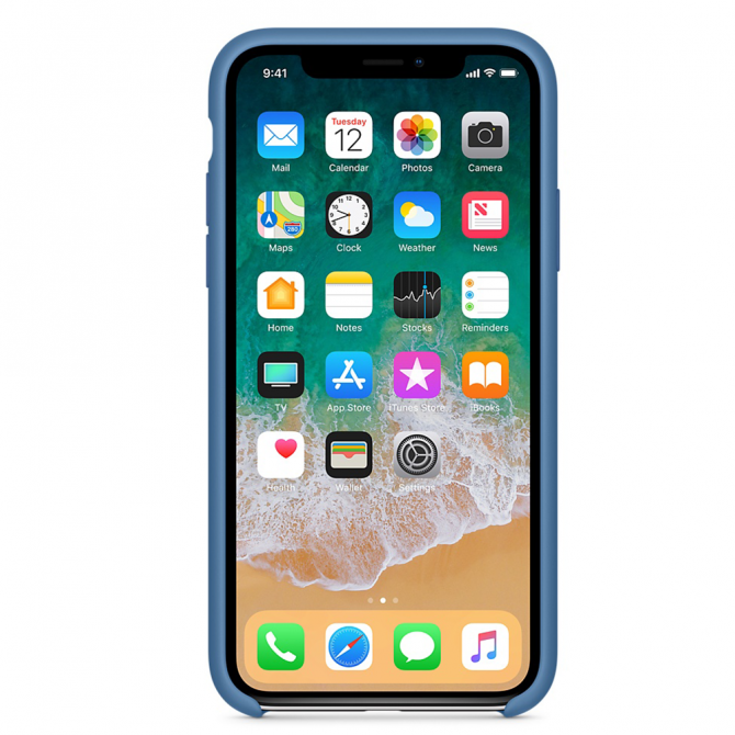 Чехол Soft Case для iPhone X Denim Blue-1