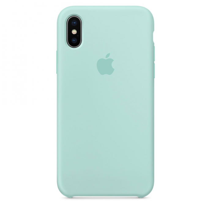 Чохол Soft Case для iPhone X Морський Зелений-2