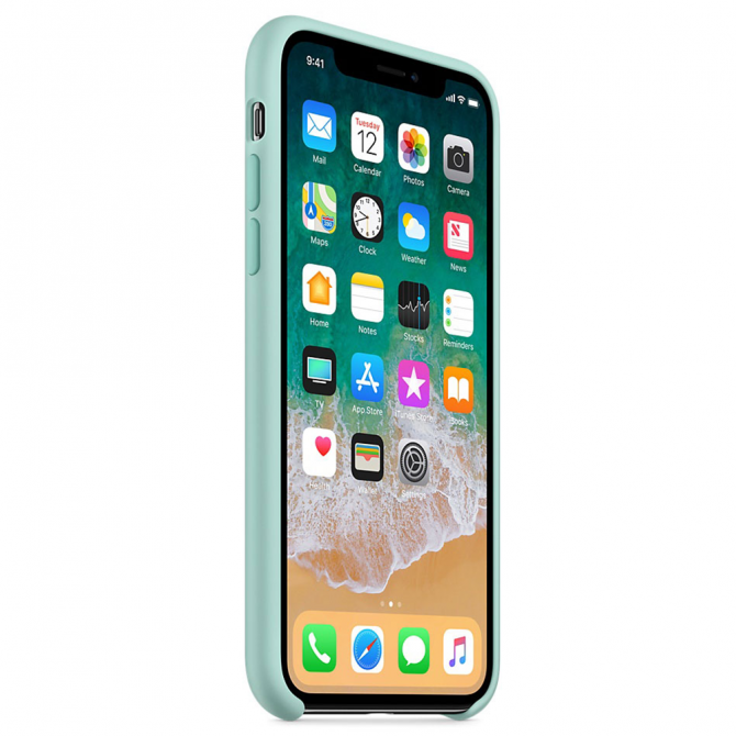 Чохол Soft Case для iPhone X Морський Зелений-3