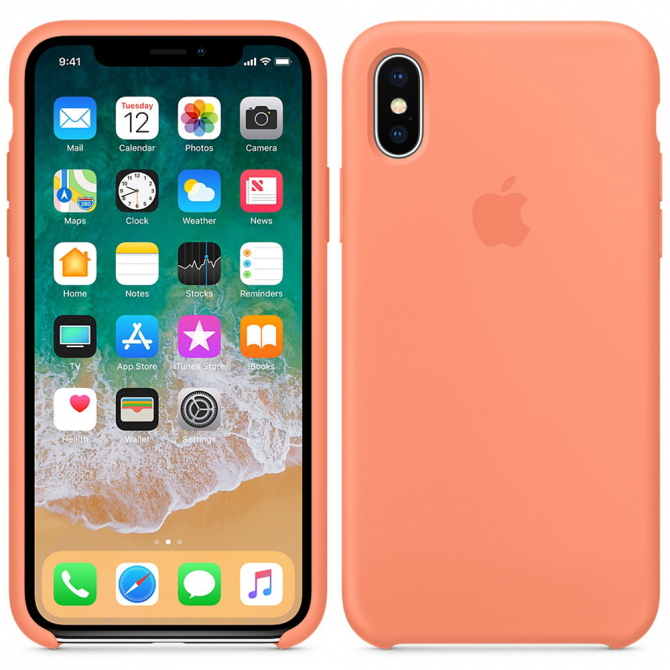 Чохол Soft Case для iPhone X Персиковий