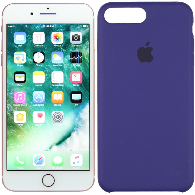 Чохол Soft Case для iPhone 7/8 Plus Фіолетовий