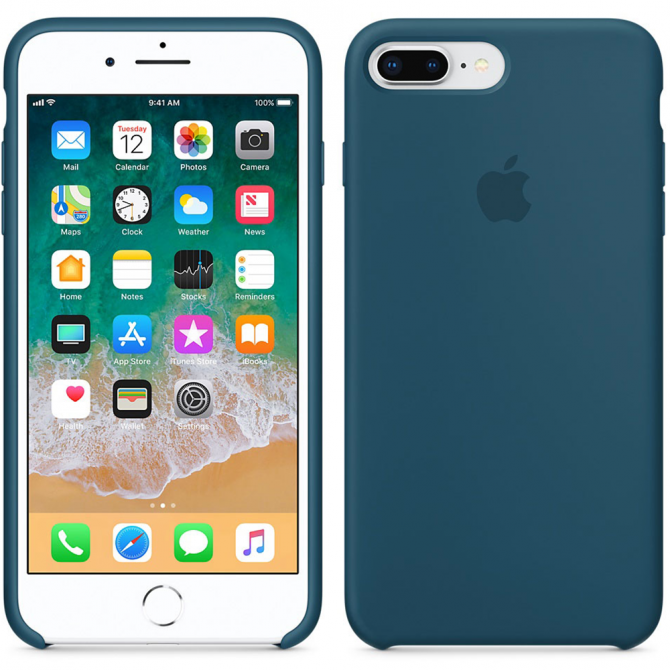 Чохол Soft Case для iPhone 7/8 Plus Космос блакитний