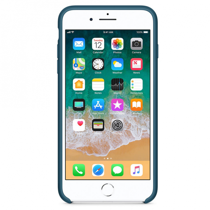 Чохол Soft Case для iPhone 7/8 Plus Космос блакитний-1