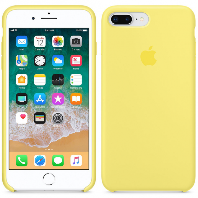 Чохол Soft Case для iPhone 7/8 Plus Лимонний