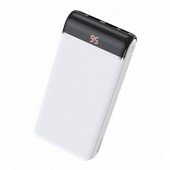 Додаткова батарея Hoco J59A Famous Micro+iPhone+Type-C/LCD (20000mAh) White Додаткова батарея Hoco J59A Famous Micro+iPhone+Type-C/LCD (20000mAh) White