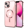 Силиконовый чехол SHINING with MagSafe для iPhone 13 Розовое золото