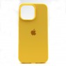 Оригинальный силиконовый чехол для iPhone 14 Pro Max Yellow FULL