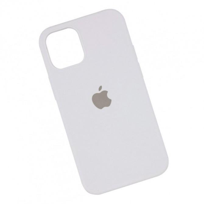 Оригинальный силиконовый чехол для iPhone 14 Plus White FULL-3