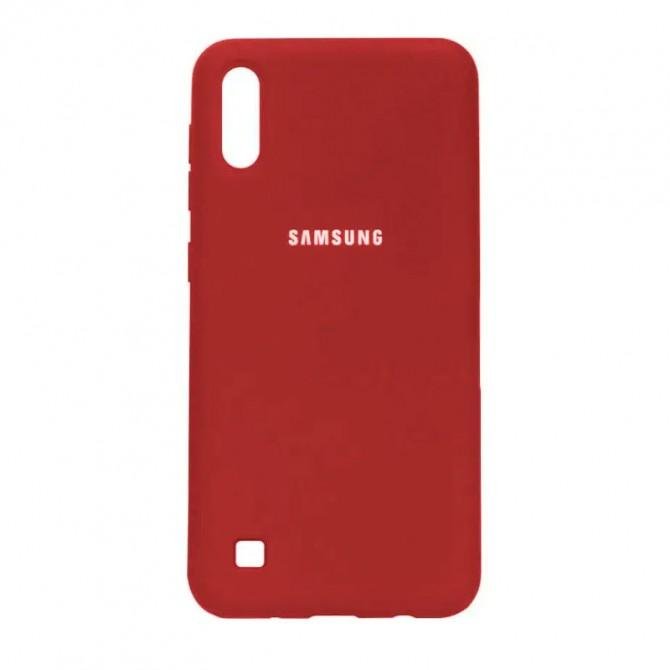 Чехол Original Soft Case Samsung A105 Galaxy A10 2019 Марсала FULL