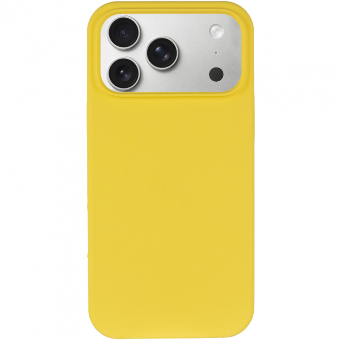 Силиконовый чехол для iPhone 17 Pro Max/ 18 Pro Max Yellow FULL (NO LOGO)