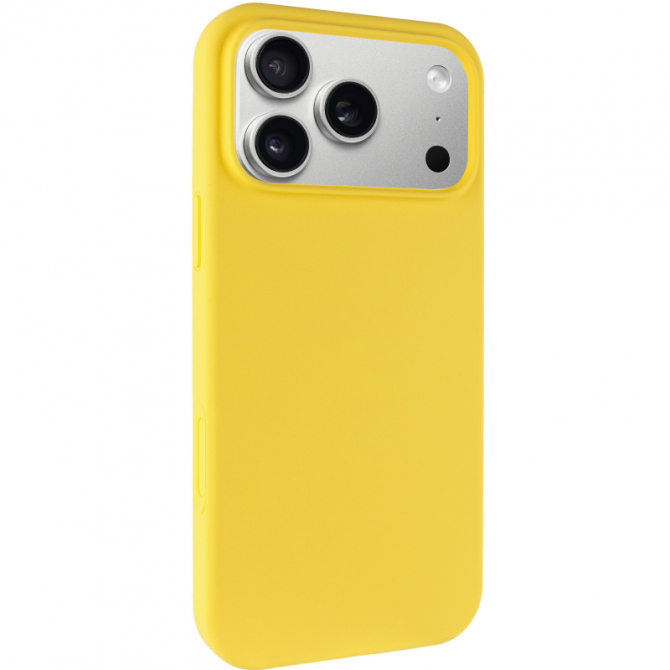 Силиконовый чехол для iPhone 17 Pro Max/ 18 Pro Max Yellow FULL (NO LOGO)-1