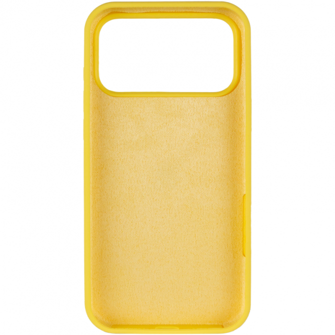 Силиконовый чехол для iPhone 17 Pro Max/ 18 Pro Max Yellow FULL (NO LOGO)-2