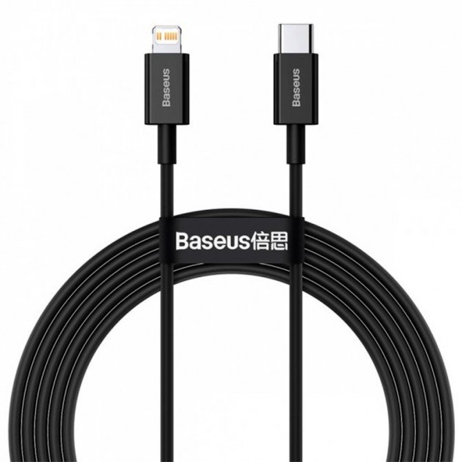 Cable Baseus Superior Series Type-C/Lightning 20W (CATLYS-C01) Black 2m