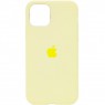 Оригинальный силиконовый чехол для iPhone 11 Бледно Желтый FULL