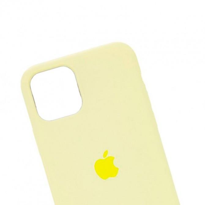 Оригінальний силіконовий чохол для iPhone 11 Блідно Жовтий FULL-1