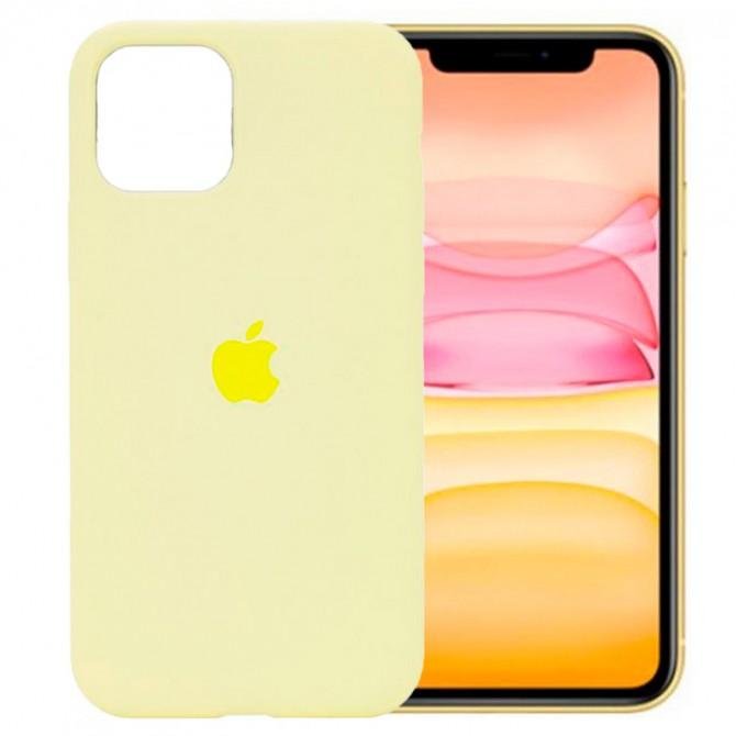 Оригінальний силіконовий чохол для iPhone 11 Блідно Жовтий FULL-2