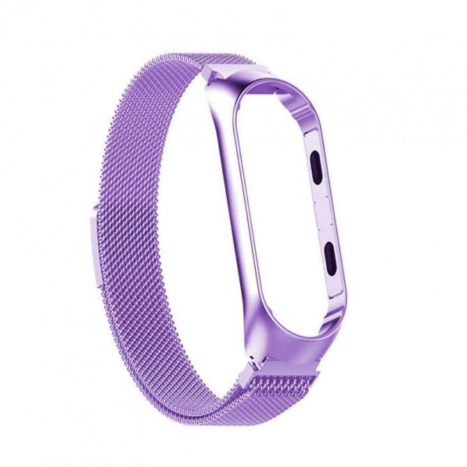 Ремешок для Xiaomi Band 5/6 milanese design Lilac-1
