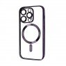 Силиконовый чехол SHINING with MagSafe для iPhone 12 Pro Темно Фиолетовый