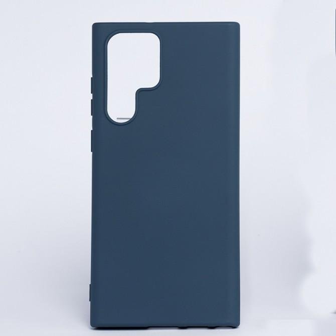 Чехол-накладка Original Soft Case Samsung S908 Galaxy S22 Ultra Синий FULL
