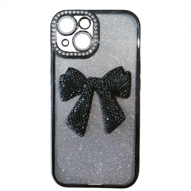 Накладка Glossy Bow для iPhone 14 Black