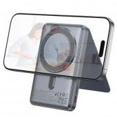 Повербанк Hoco Q46 Title PD20W wireless magnetic (5000 mAh) Silver Grey