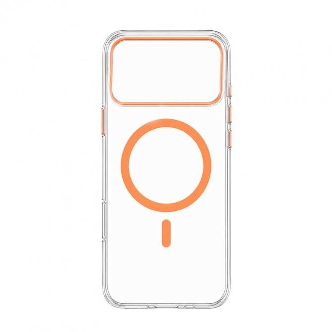 Чохол-накладка Anti-Fall для iPhone 17 Pro Max Transparent / Orange