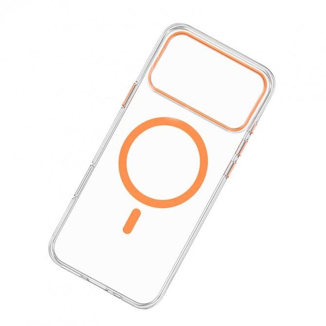Чохол-накладка Anti-Fall для iPhone 17 Pro Max Transparent / Orange-1