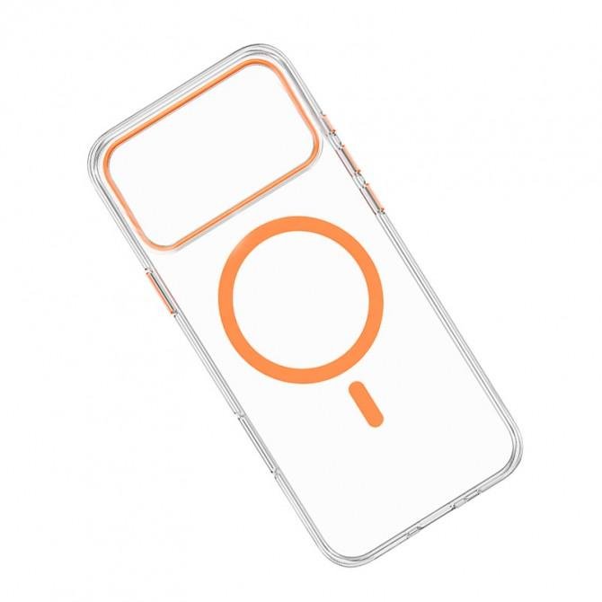 Чохол-накладка Anti-Fall для iPhone 17 Pro Max Transparent / Orange-2