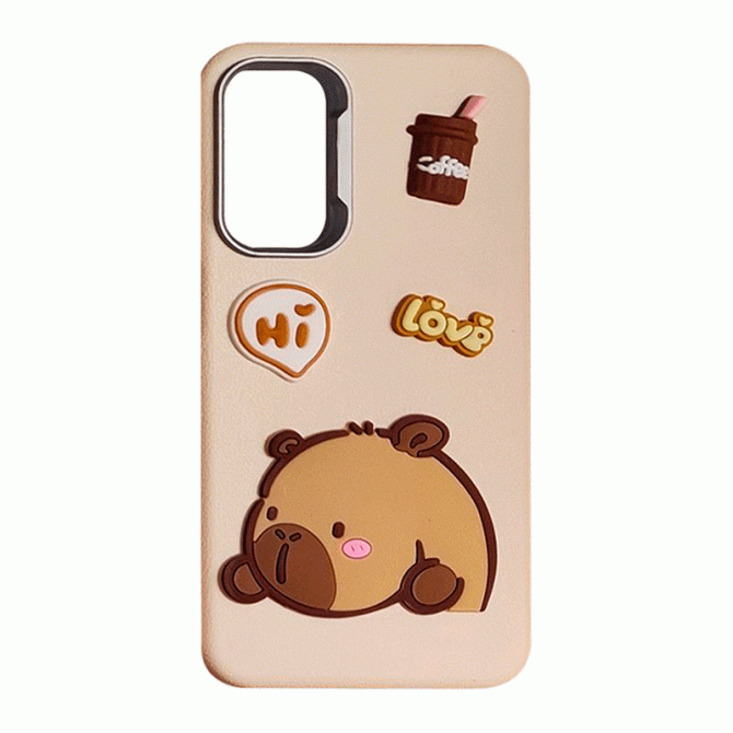 Чохол TPU Leather Toys для Xiaomi Redmi 14C / Redmi A4 / Poco C75 (Capybara / Sand)
